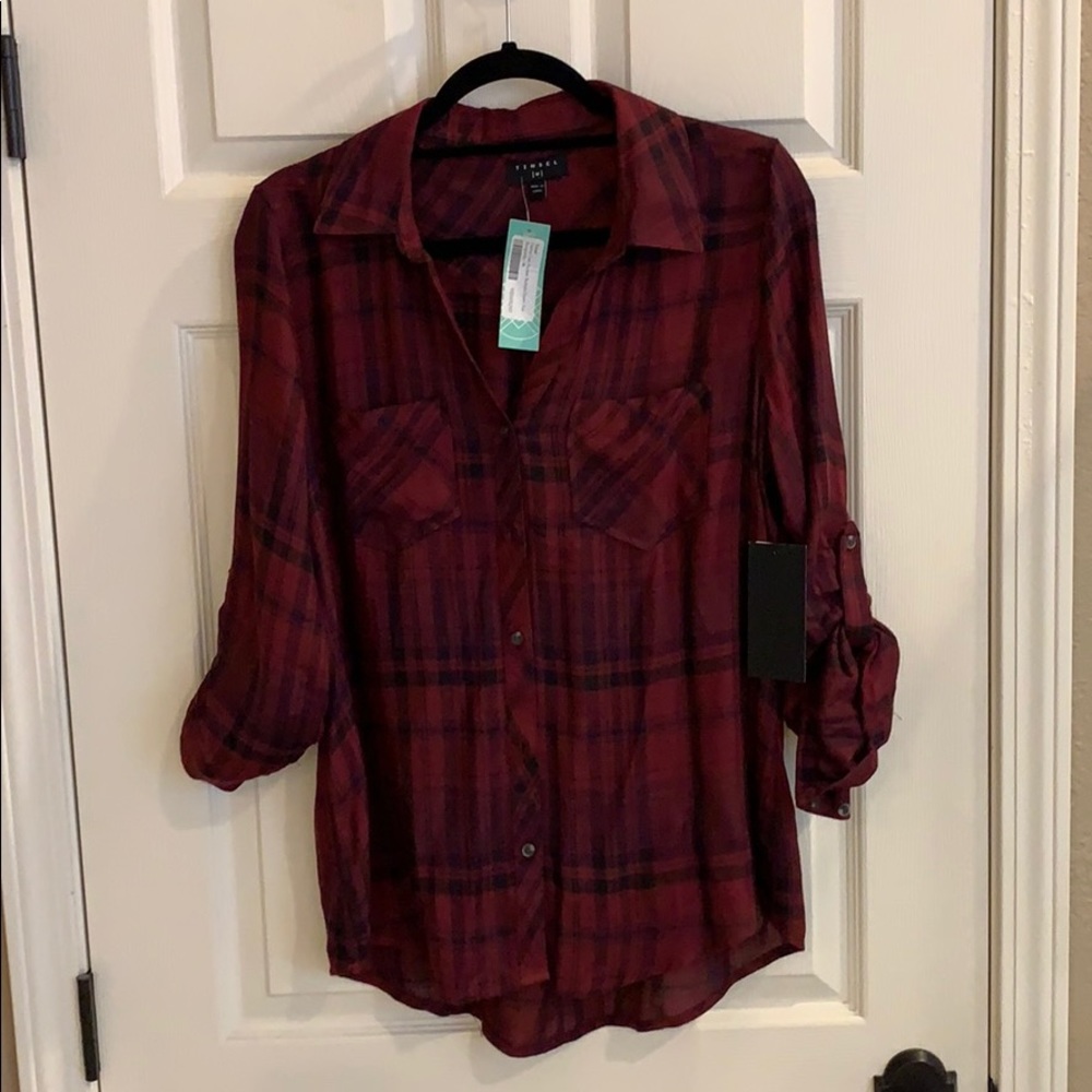 Maroon flannel